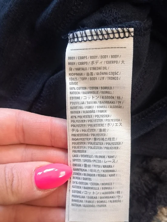 Abercrombie & Fitch Strapless Layered Lace Ruffle Dress - Navy - Picture 5 of 6